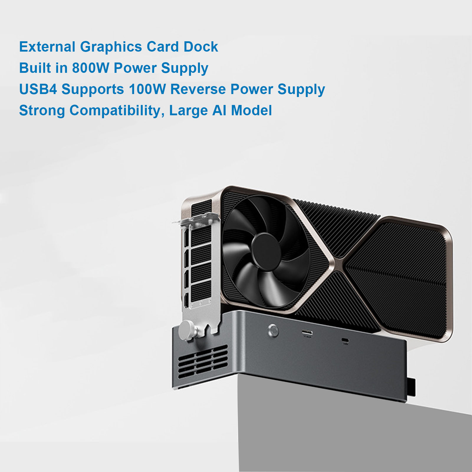 800W PSU PCIe 4.0 X4 외장 GPU 도킹 - Oculink Gpu Dock Station 리뷰 및 가격