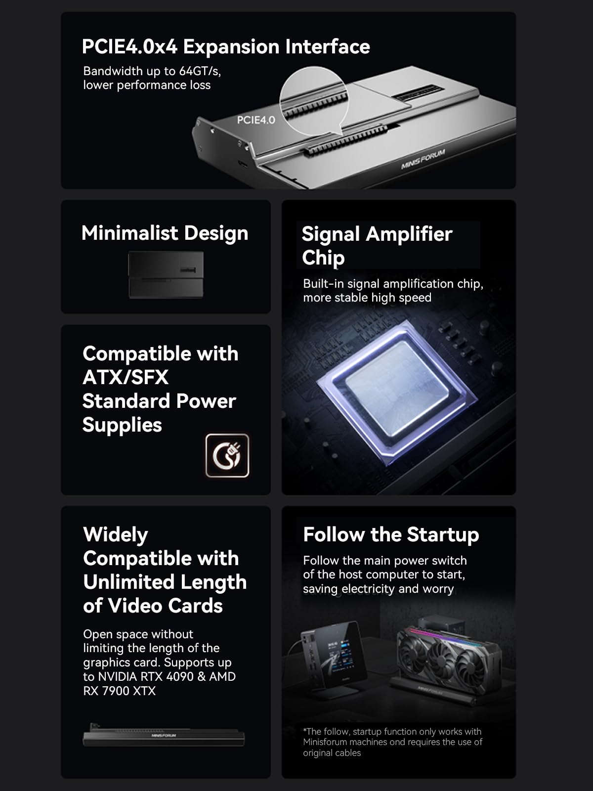MINISFORUM DEG1 외부 GPU 도킹 스테이션 - Oculink Gpu Dock Station 리뷰 및 가격