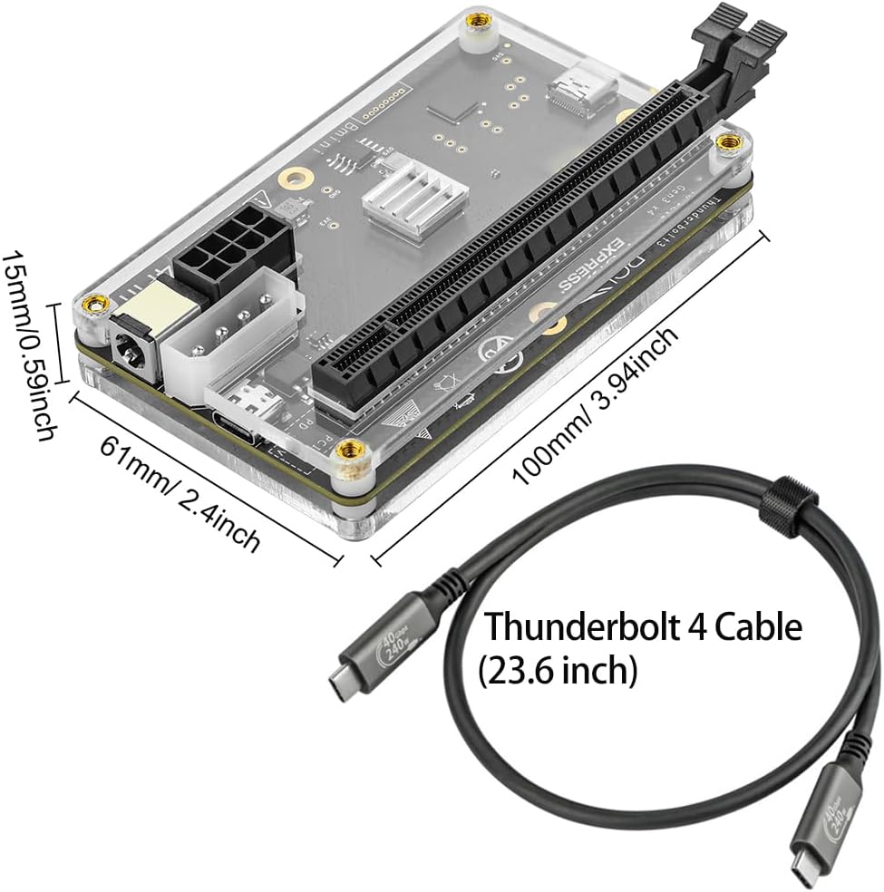 RGEEK 22Gbps eGPU 도크 PCIE3.0 X - Gpu External Dock Egpu Thunderbolt 4 리뷰 및 가격