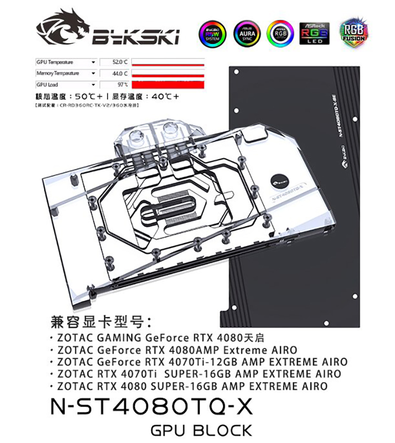 ZOTAC RTX 4080 / 4070Ti SUPER  - Rtx 4080 Water Cooling Block 리뷰 및 가격