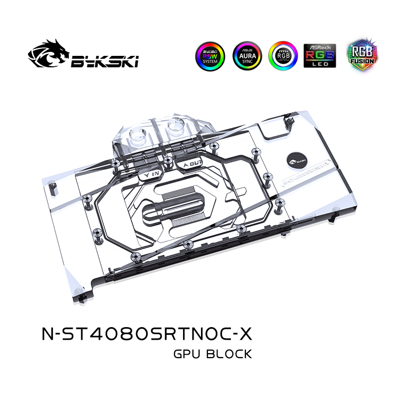 Bykski N-ST4080SRTNOC-X GPU 블록 - Rtx 4080 Water Cooling Block 리뷰 및 가격