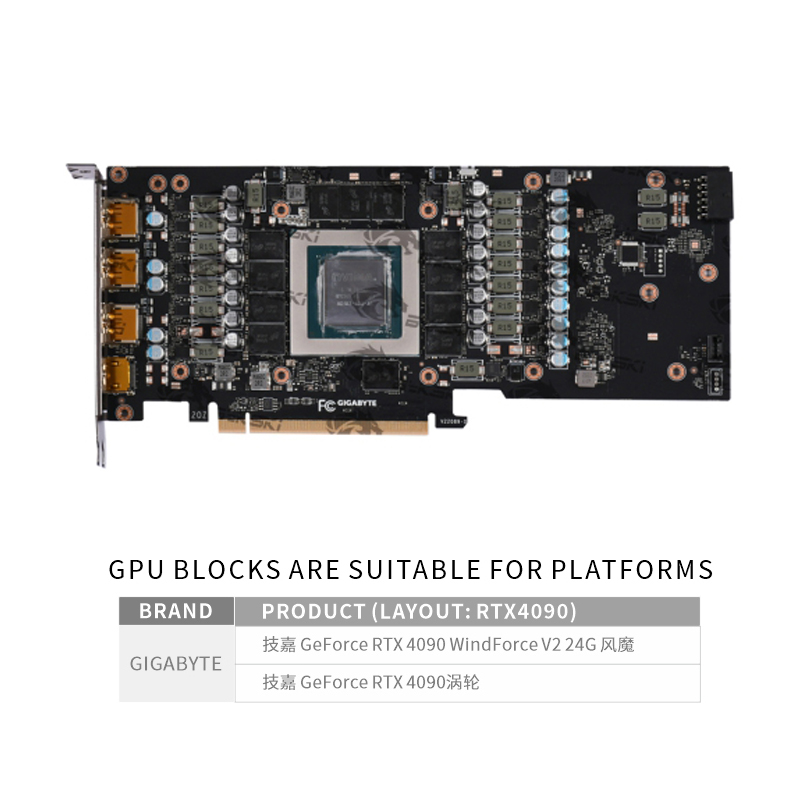 Bykski N-GV4090WF-X-V2 GPU 블록  - Rtx 4090 Water Block Full Cover 리뷰 및 가격
