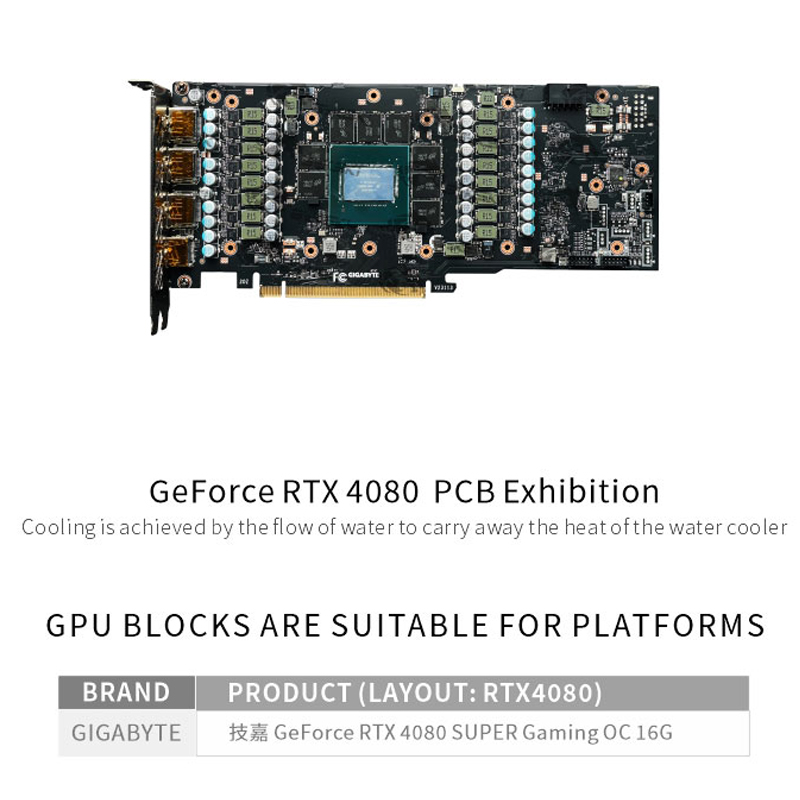 Bykski GPU 블록 - Gigabyte GeFor - Rtx 4080 Water Cooling Block 리뷰 및 가격