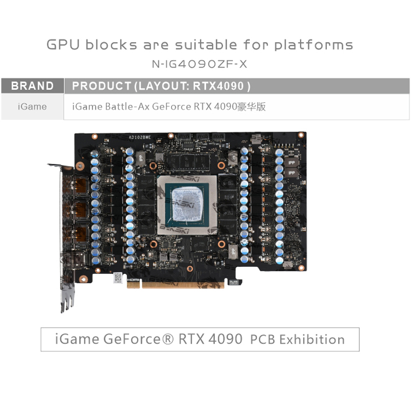 Bykski N-IG4090ZF-X GPU 블록, 다채 - Rtx 4090 Water Block Full Cover 리뷰 및 가격